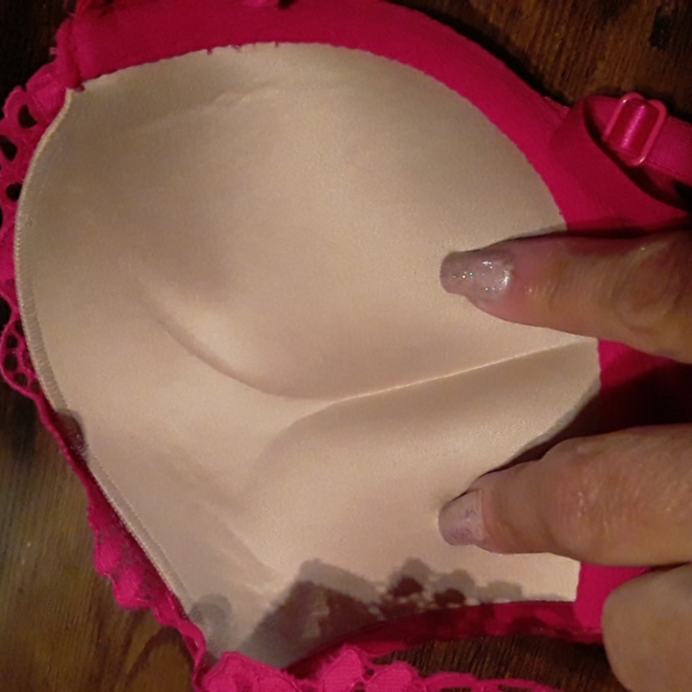 NWOT 34B Victoria's Secret Pink Sexy Padded underwire 2 Push Ups Lace Bra - Picture 8 of 12